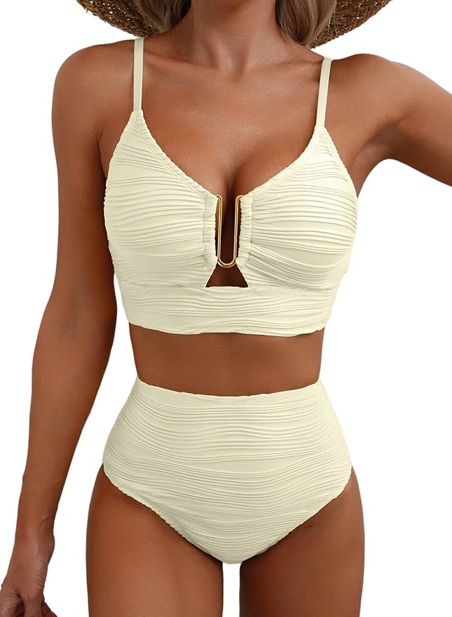 Livia | High Waisted Bikini Womens Bathing Suits Comfortable Fit Swimwear for Women 8
