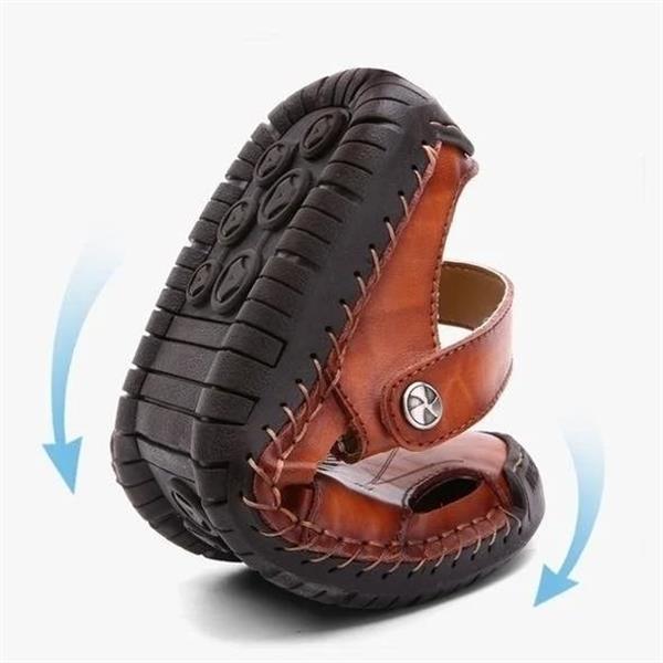 Logan | Orthopedic Leather Closed Toe Sandals 3