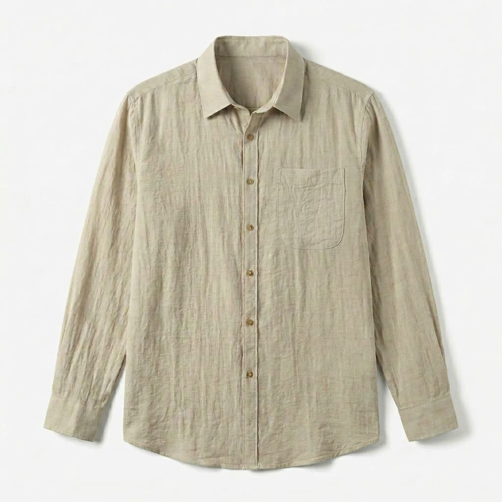 Luca | Relaxed Fit, Breathable Men's Dress Shirt in Premium Linen 0