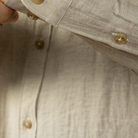 Luca | Relaxed Fit, Breathable Men's Dress Shirt in Premium Linen 3