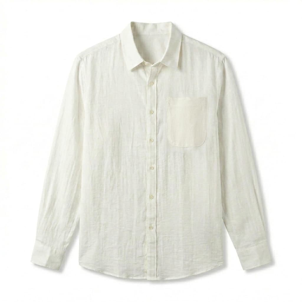 Luca | Relaxed Fit, Breathable Men's Dress Shirt in Premium Linen 4