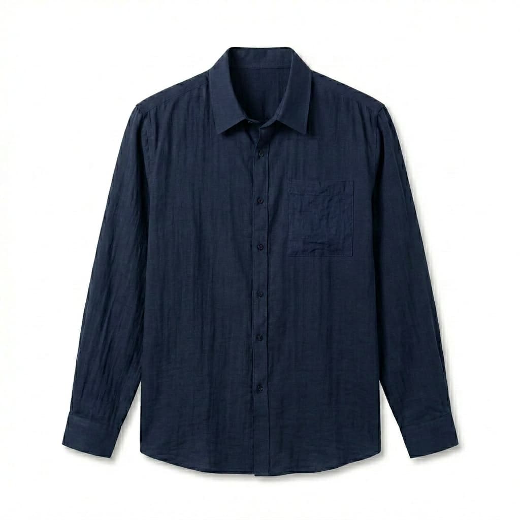 Luca | Relaxed Fit, Breathable Men's Dress Shirt in Premium Linen 6