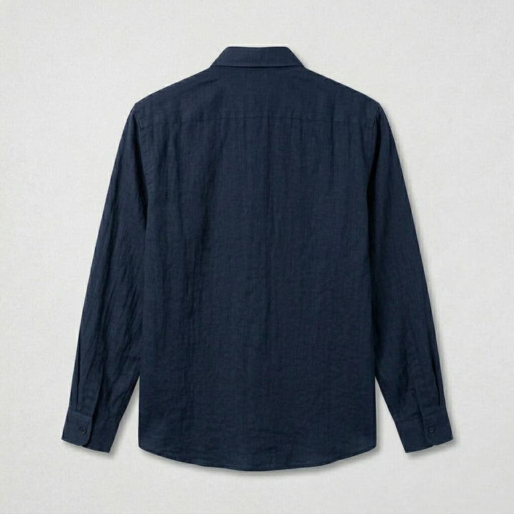 Luca | Relaxed Fit, Breathable Men's Dress Shirt in Premium Linen 7