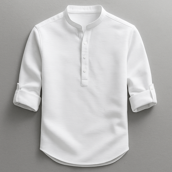 Lukas | Elegant And Structured Long Sleeve Premium Cotton Shirt 4