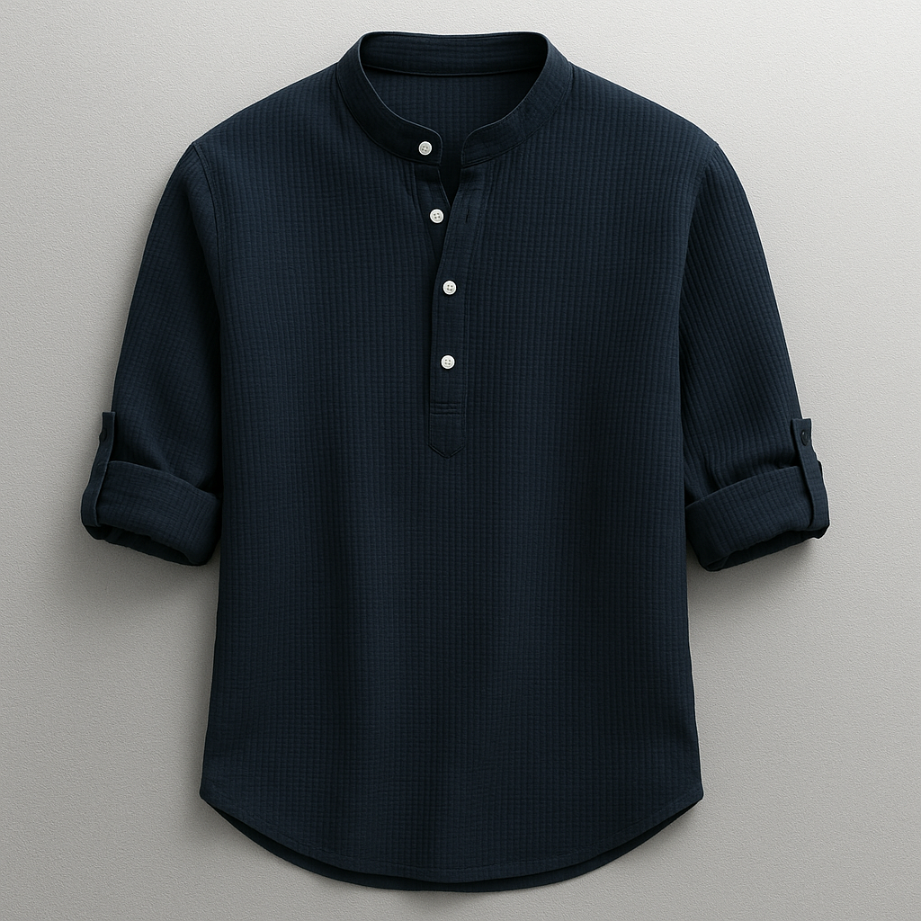 Lukas | Elegant And Structured Long Sleeve Premium Cotton Shirt 5