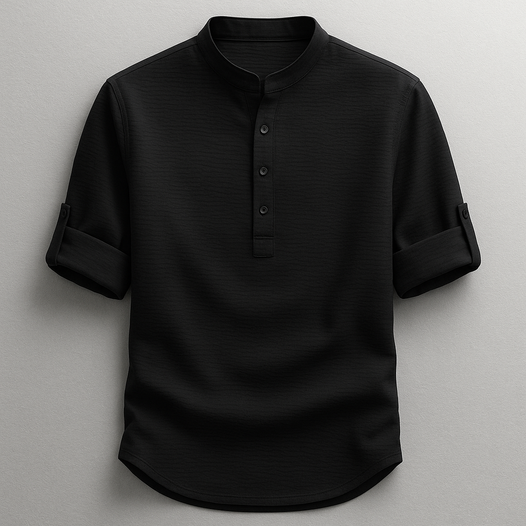 Lukas | Elegant And Structured Long Sleeve Premium Cotton Shirt 6