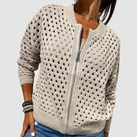 Emma | Breathable And Stylish Zip-Up Cardigan