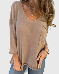 Sienna | Comfortable And Stylish V-Neck Sweater
