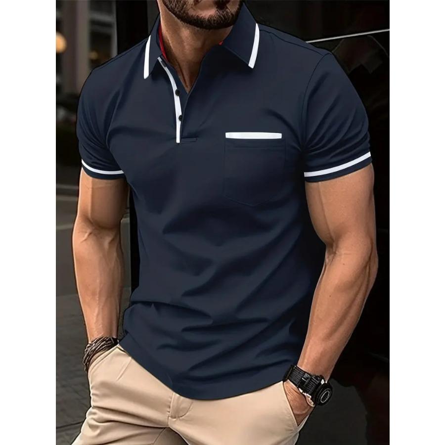 Maison | Timeless Slim Fit with Contrast Trims  Polo Shirt 4