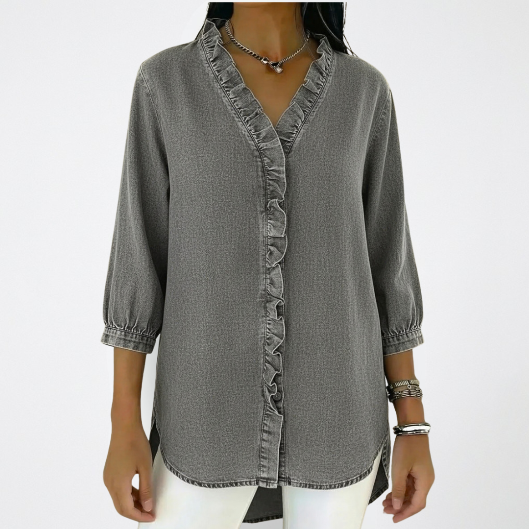 Mandy | Elegant and Versatile Ruffle Fashion Blouse 1