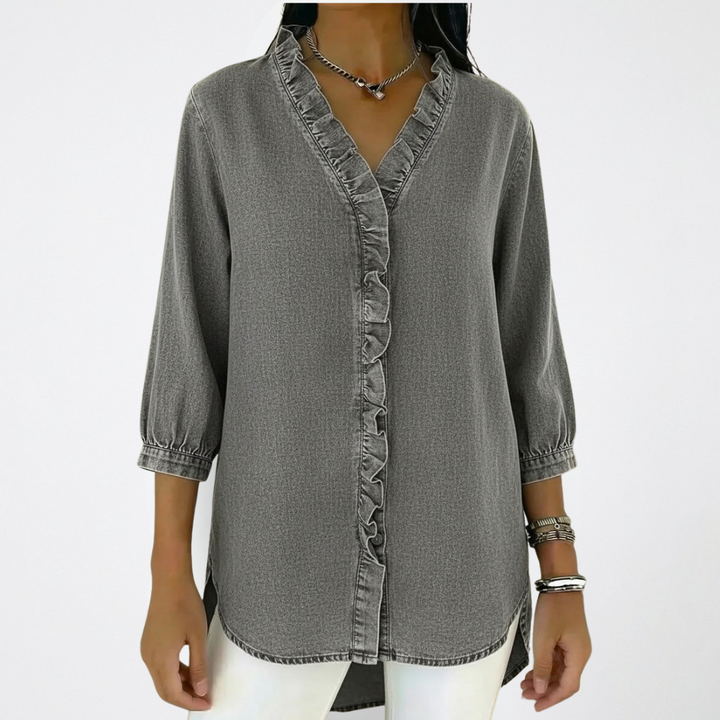 Mandy | Elegant and Versatile Ruffle Fashion Blouse 1