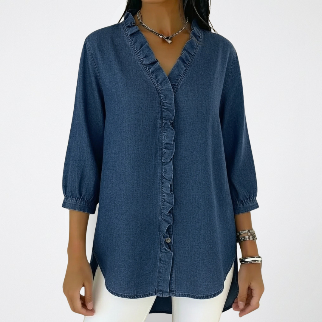 Mandy | Elegant and Versatile Ruffle Fashion Blouse 4