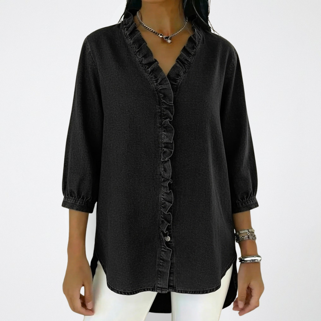 Mandy | Elegant and Versatile Ruffle Fashion Blouse 5