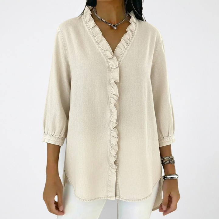 Mandy | Elegant and Versatile Ruffle Fashion Blouse 7