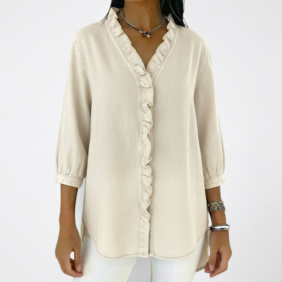 Mandy | Elegant and Versatile Ruffle Fashion Blouse 8