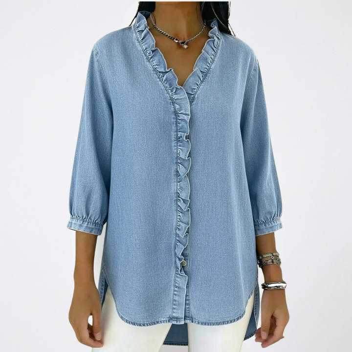 Mandy | Elegant and Versatile Ruffle Fashion Blouse 9
