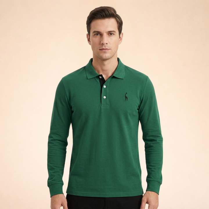 Marcellon | Men’s Classic Long Sleeve Polo Shirt 1