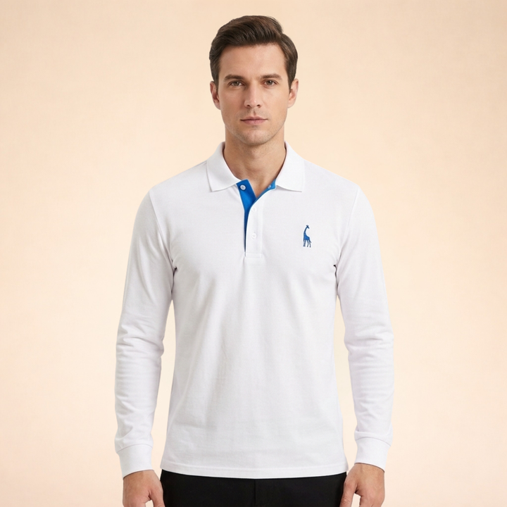 Marcellon | Men’s Classic Long Sleeve Polo Shirt 2