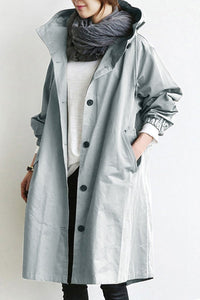 Elena | Trench-coat imperméable confortable avec capuche