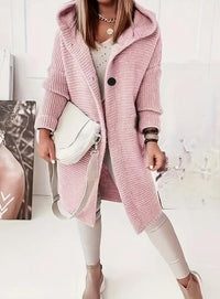 Valentina | Ultra-Soft Relaxed Hooded Knit Cardigan