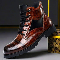 Julian | Textured Embossed Leather Boots