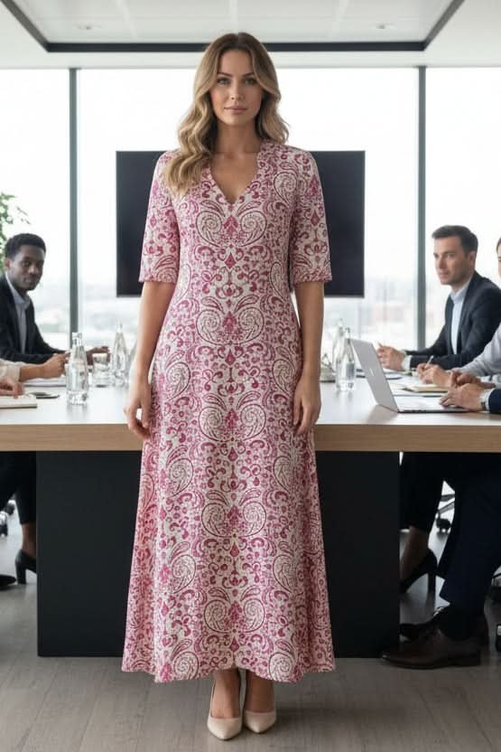 Matilda | Bohemian Floral V-Neck Maxi Dress 5