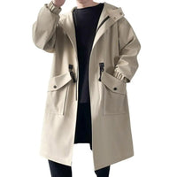 Atticus | Trench Coat in Cotone Urban Moderno con Cappuccio