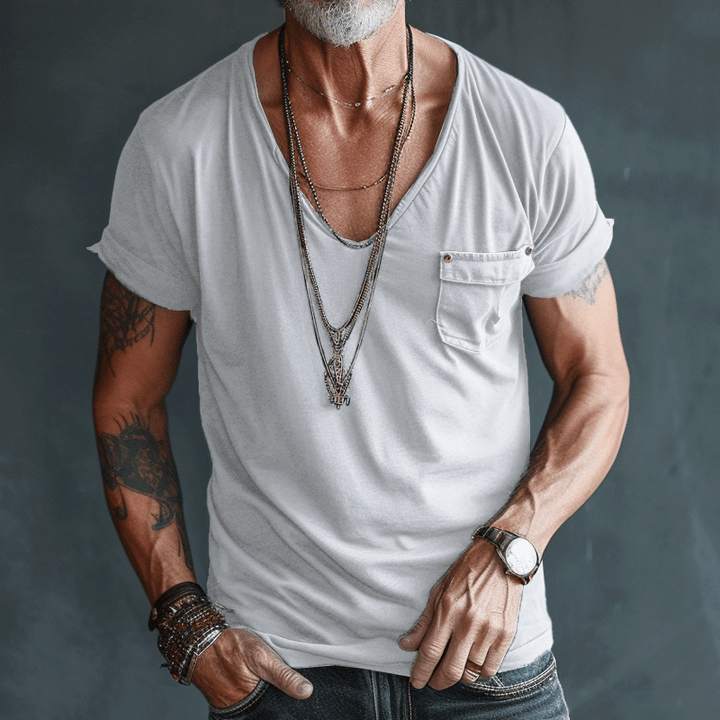 Max | Premium Combed Fabric V-Neck T-Shirt 2