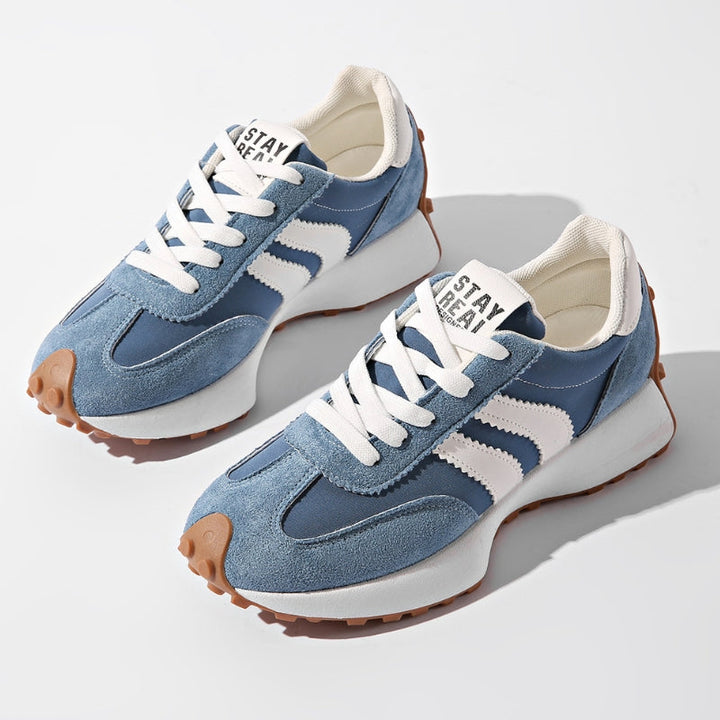 Megan | Retro Platform Suede-Look Sneakers 1