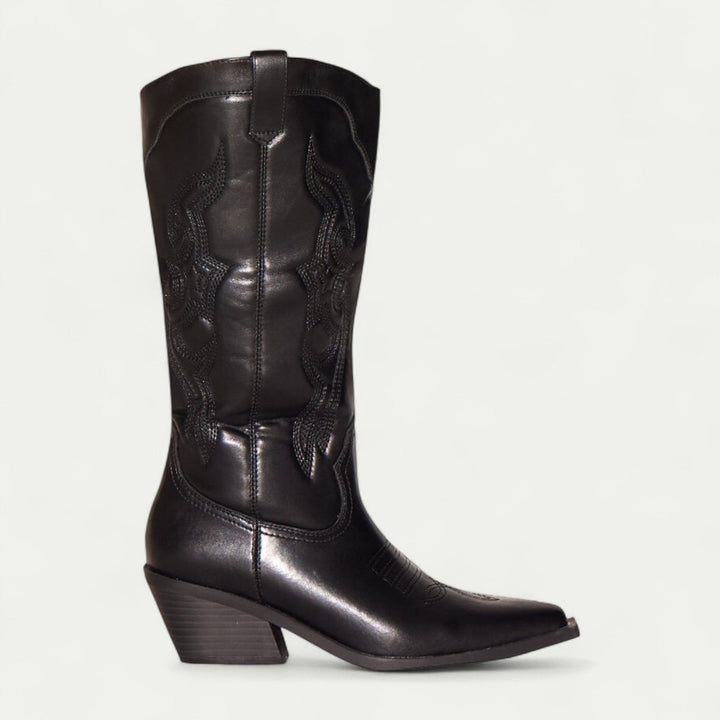 Mella | Western Calf High Cowboy Boots for Women 4
