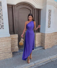Mila | Stylish One Shoulder Wedding Guest Dress