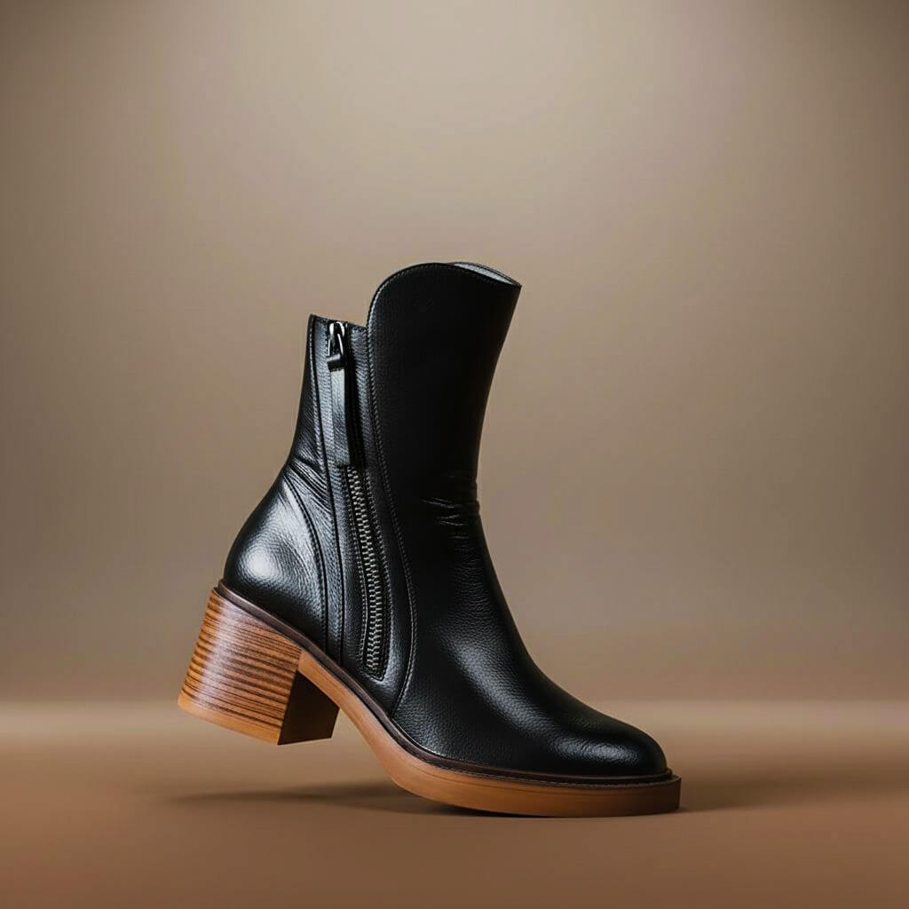 Mia | Elegant and Stylish Leather Ankle Boots 1