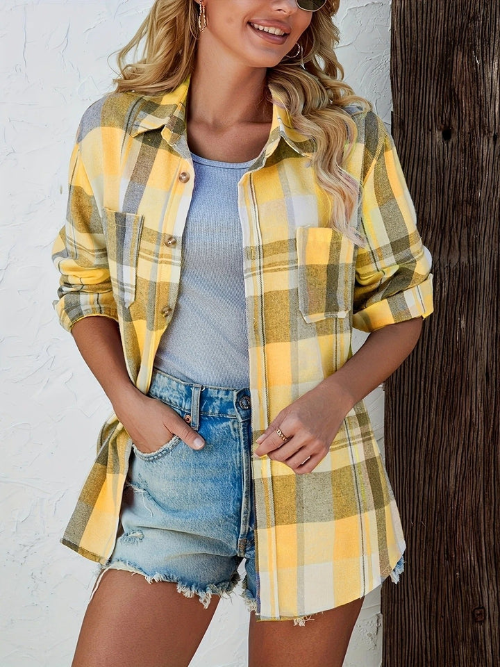 Mia | Oversized Plaid Flannel Shirt 8