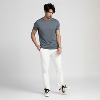 Nathaniel | Premium Silk Blend Half-Sleeve T-shirt