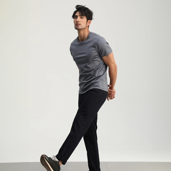 Michael | Silk half sleeve T-shirt 1