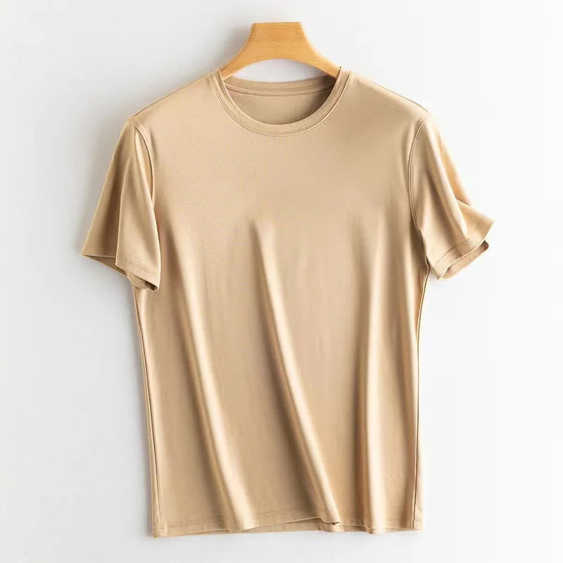 Michael | Silk half sleeve T-shirt 15