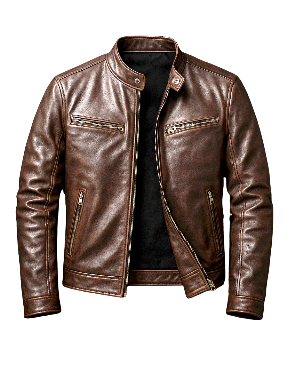 Milan | Timeless and robust vintage leather jacket 1