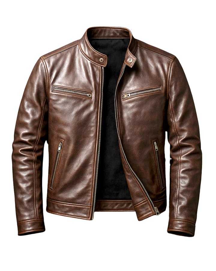 Milan | Timeless and robust vintage leather jacket 1