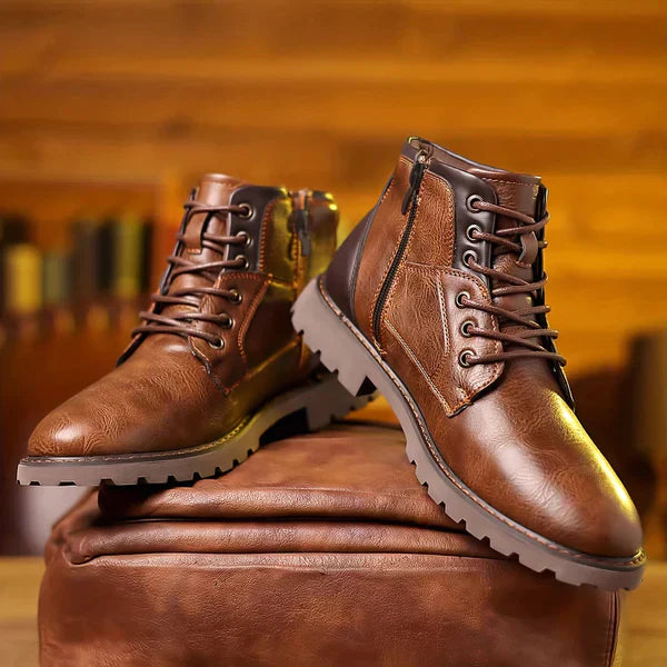 Mitchell | Black Leather Boots for Men 1