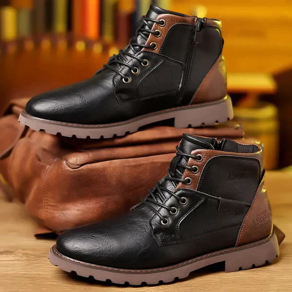 Mitchell | Black Leather Boots for Men 3