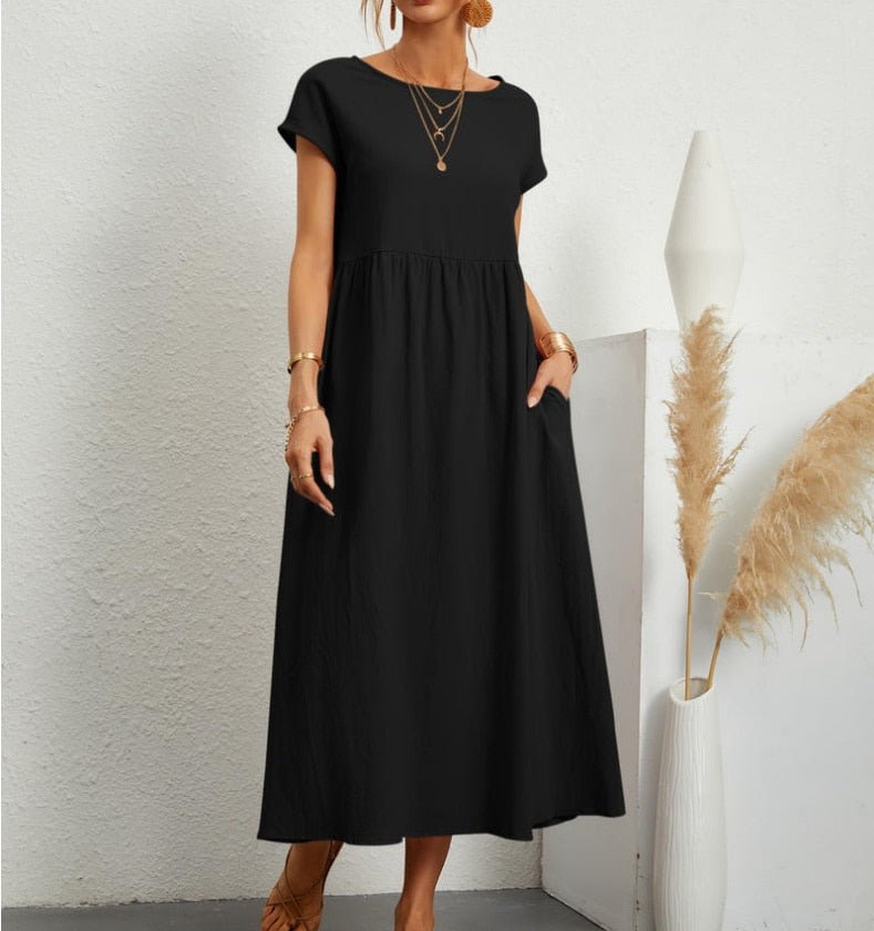 Monika | Elegant and Breathable Summer Maxi Dress 0