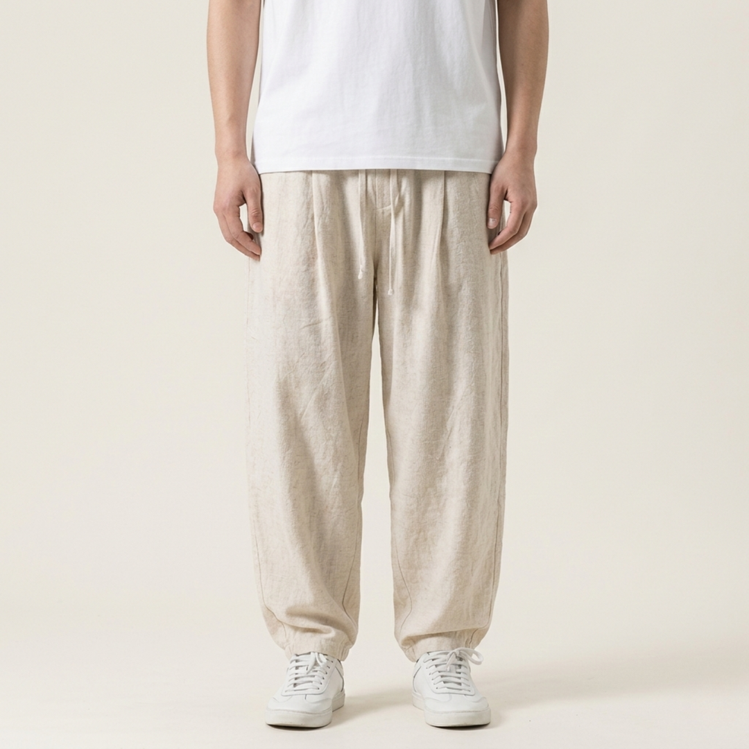 Montavio | Men’s Premium Linen Relaxed Trousers 0