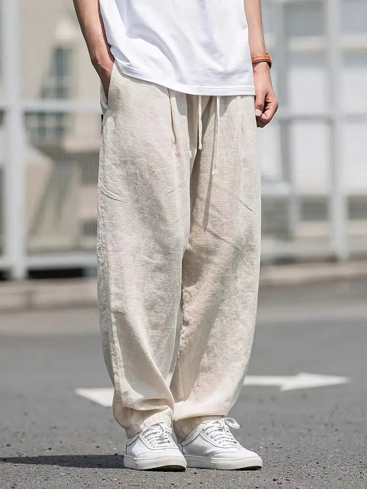 Montavio | Men’s Premium Linen Relaxed Trousers 3