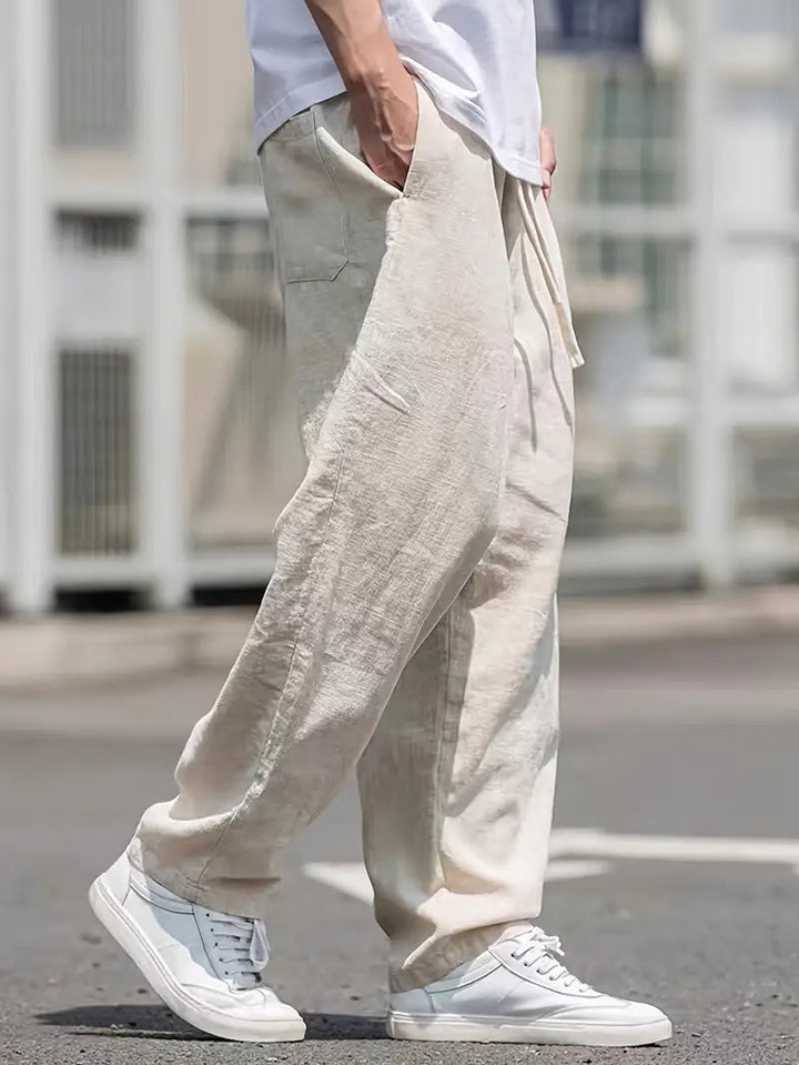 Montavio | Men’s Premium Linen Relaxed Trousers 4