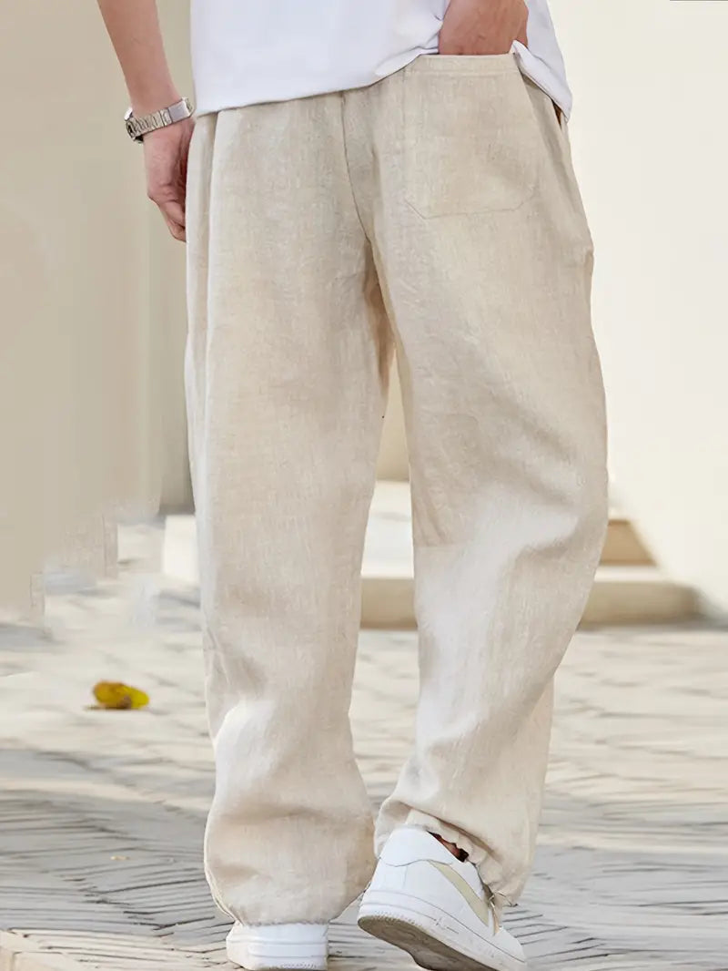 Montavio | Men’s Premium Linen Relaxed Trousers 5