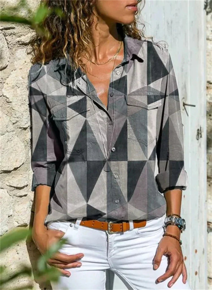 Natasha | Elegant Design Long Sleeve Blouse 9