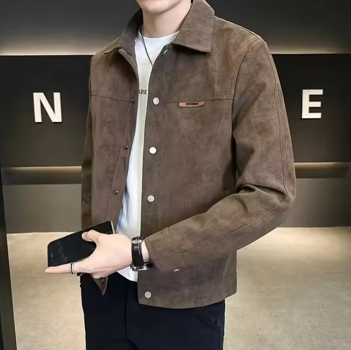 Noah | Stylish Zipper Leather Jacket 1