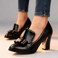 Addison | Elegant and Timeless Women's Block Heel Pumps