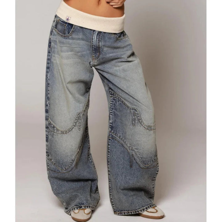 Nora | Wide Leg Baggy Jeans – Vintage-Washed, Comfortable & Trendy 3