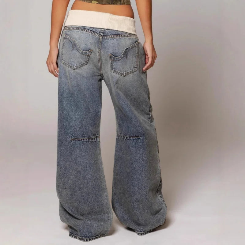 Nora | Wide Leg Baggy Jeans – Vintage-Washed, Comfortable & Trendy 5
